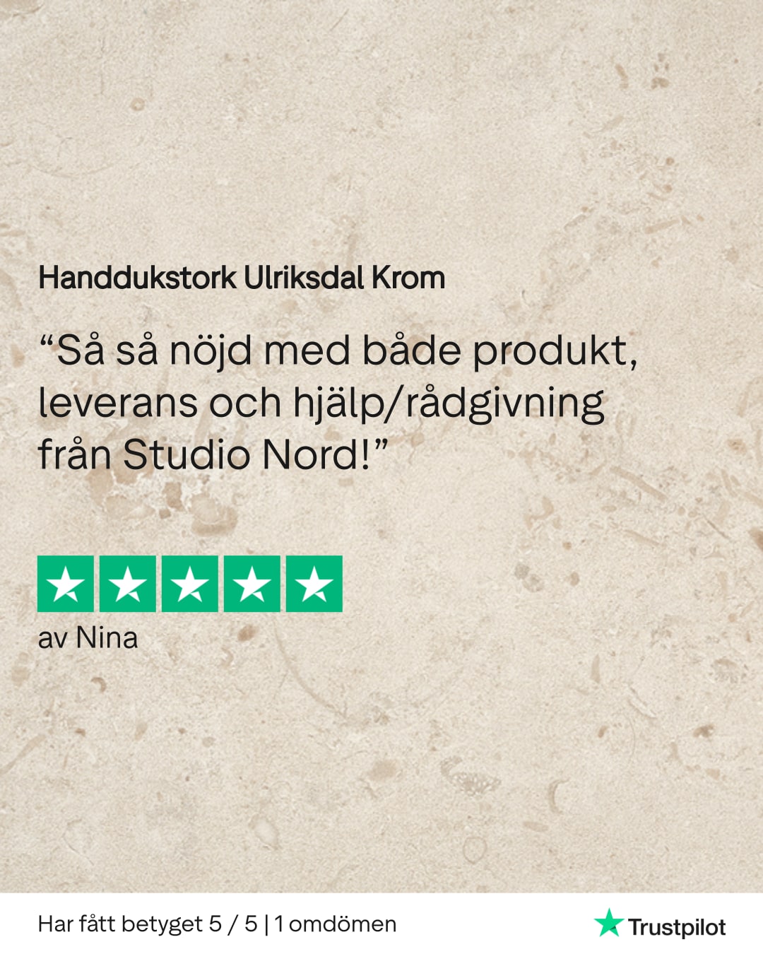 Handdukstork Ulriksdal Krom