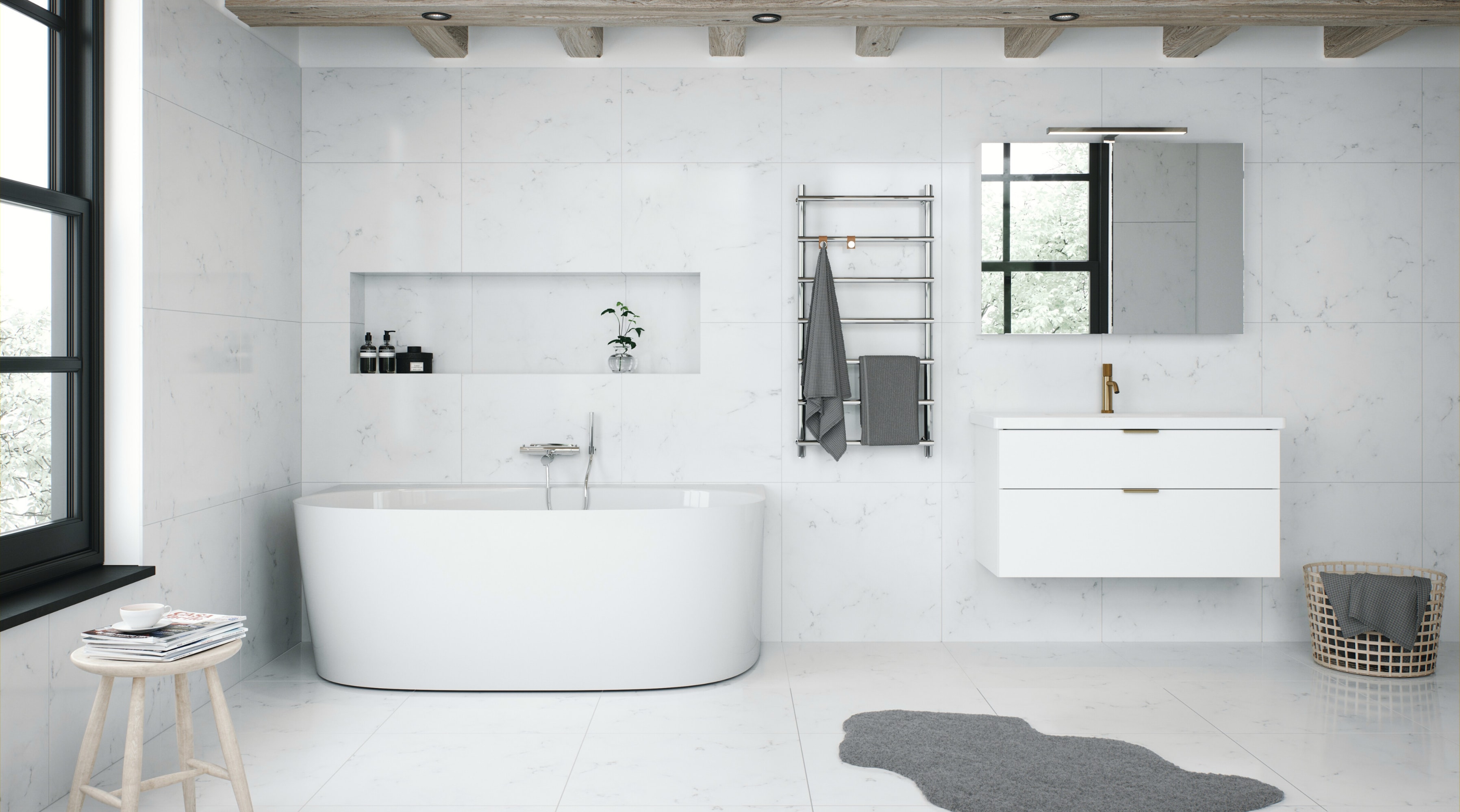 Inspiration badrum - marmor