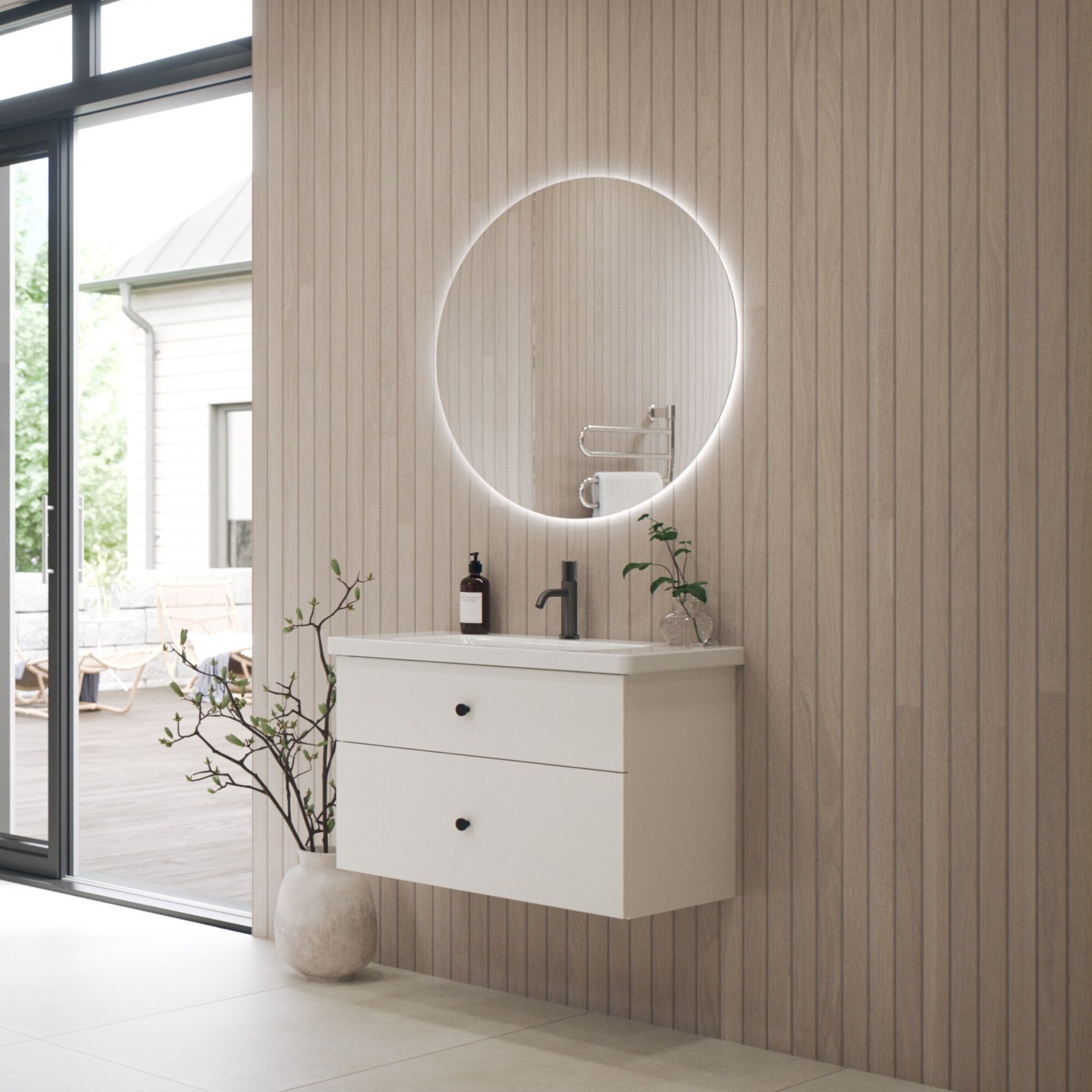 LED-spegel Nora