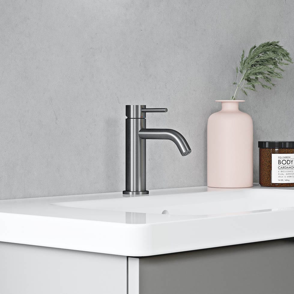 Tvättställsblandare Alice Brushed Black Chrome